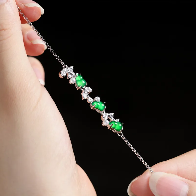Oriental Jade Ice Glutinous Bracelets Women's-5