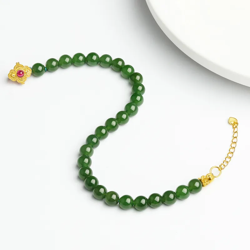Oriental Jade Bracelets Jasper Women's-7