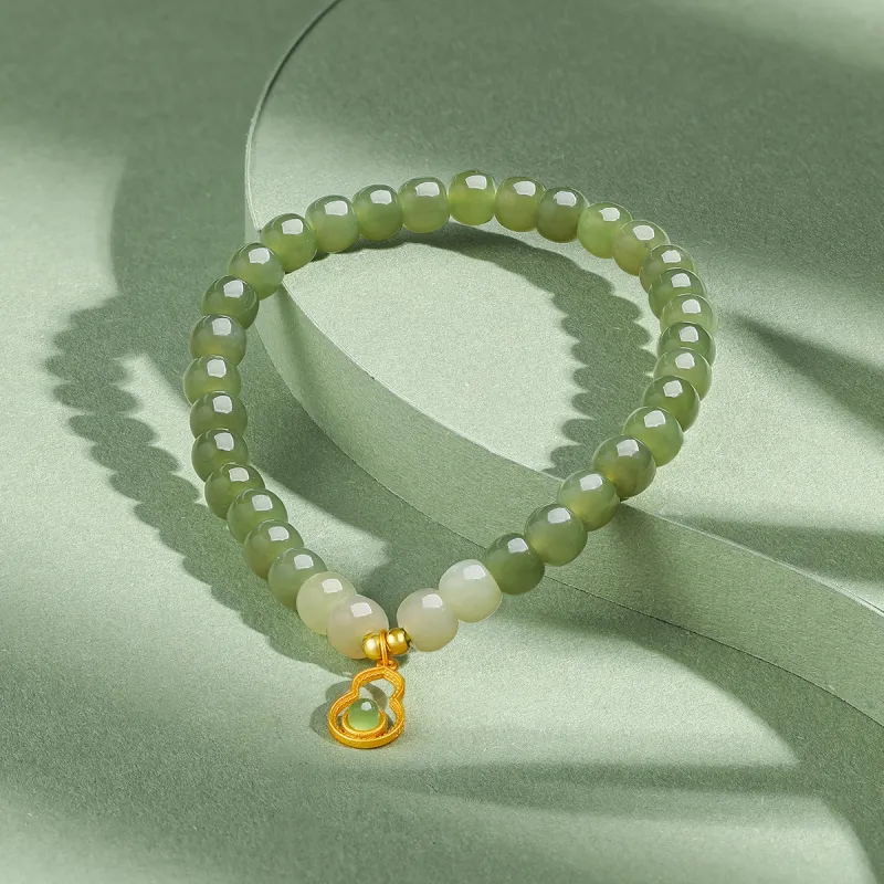 Oriental Jade Hetian Jade Bracelets White Jade/Pale Greenish White Jade Women's-2