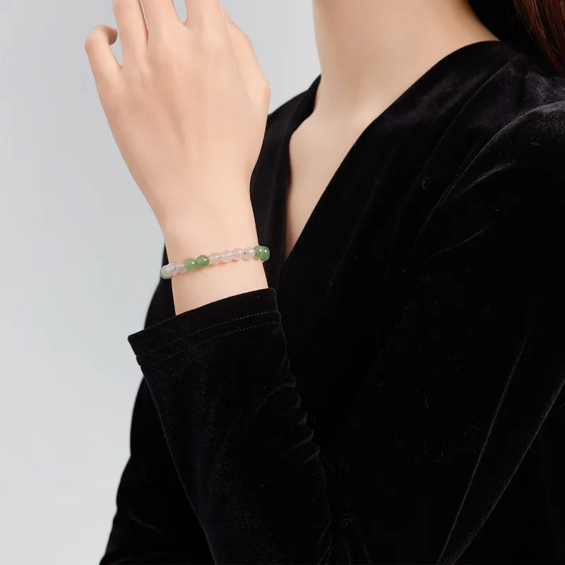 Oriental Jade Chalcedony Bracelets Women's-2