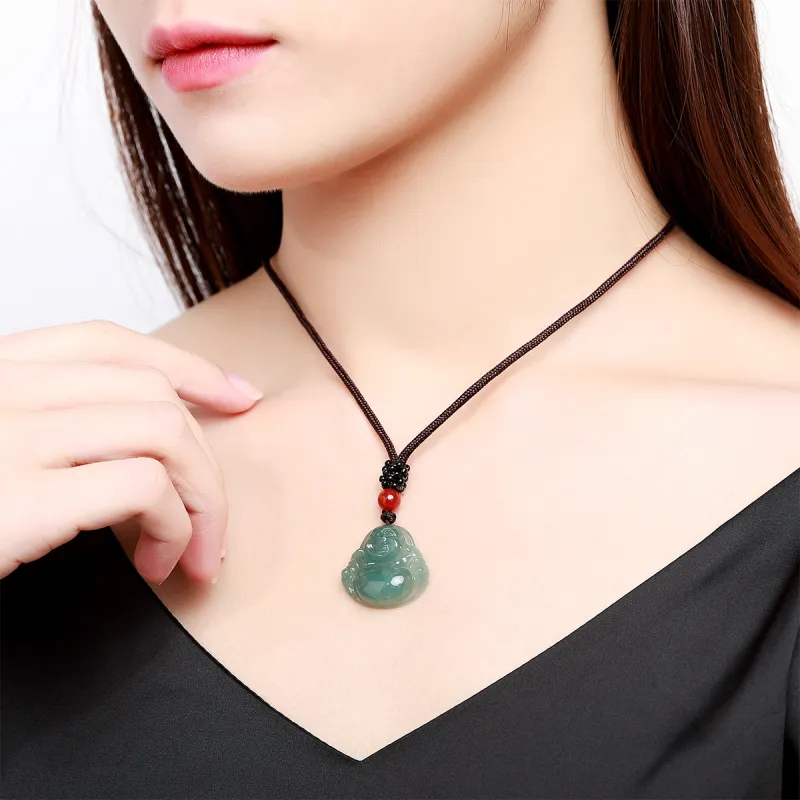 Oriental Jade Ice Glutinous Jadeite Necklaces Unisex-2