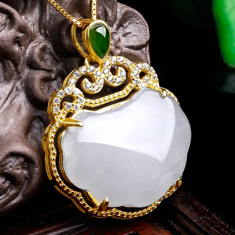 Oriental Jade Pendants White Jade Women's-6