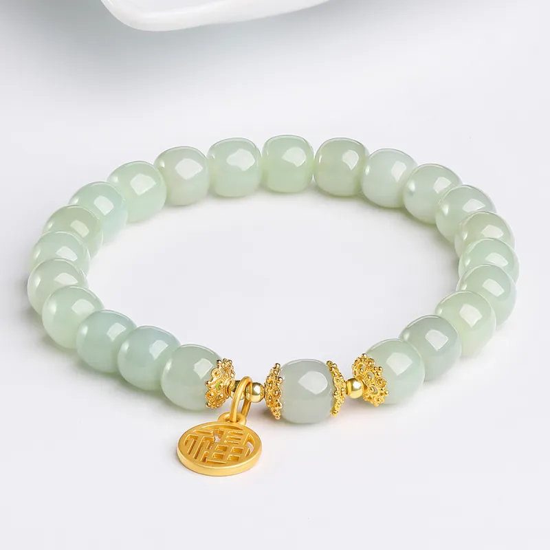Oriental Jade Bracelets Pale Greenish White Jade Women's-1