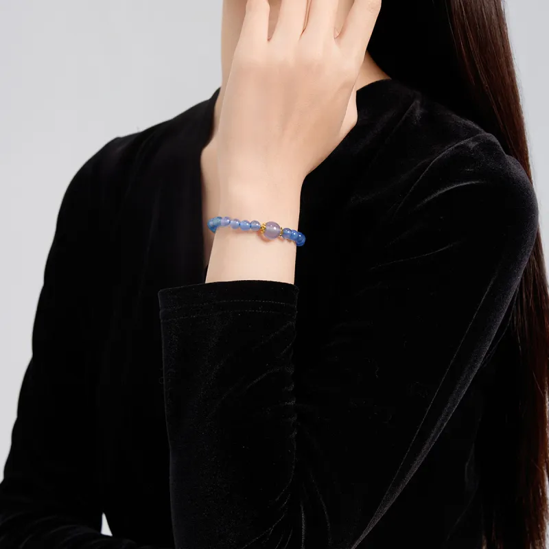 Oriental Jade Chalcedony Bracelets Women's-3