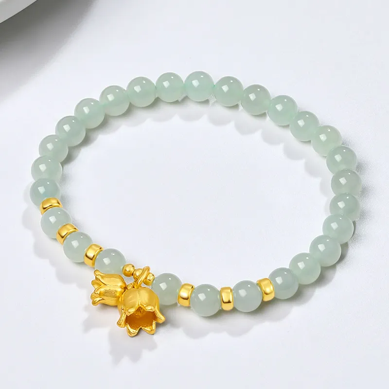 Oriental Jade Bracelets Pale Greenish White Jade Women's-6