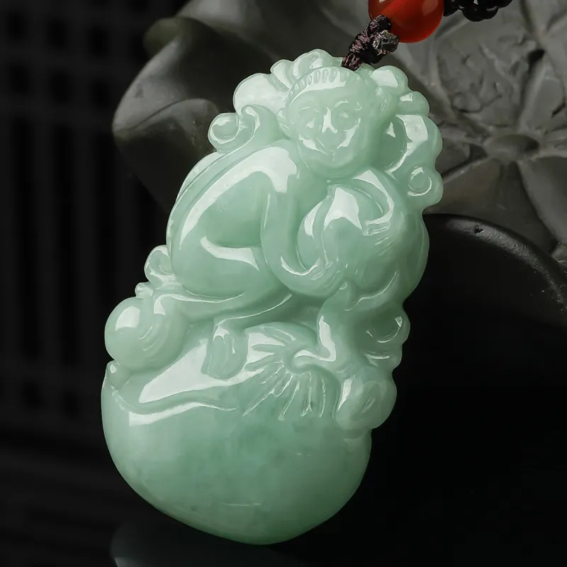 Oriental Jade Glutinous Jade Jadeite Necklaces Unisex-42