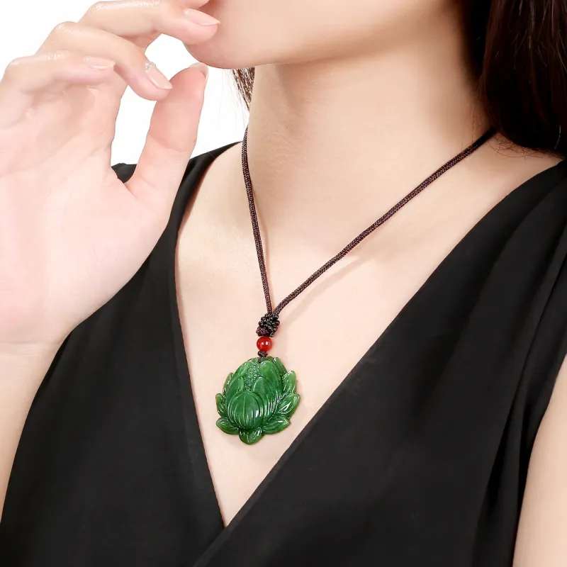 Oriental Jade Necklaces Jasper Women's-1