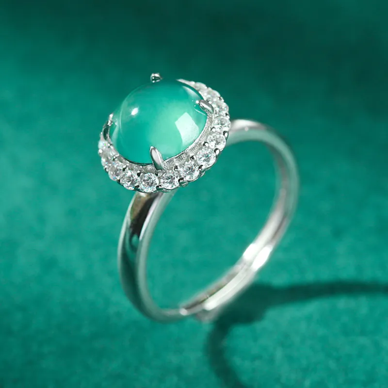 Oriental Jade Ice Glutinous Rings Women's-4