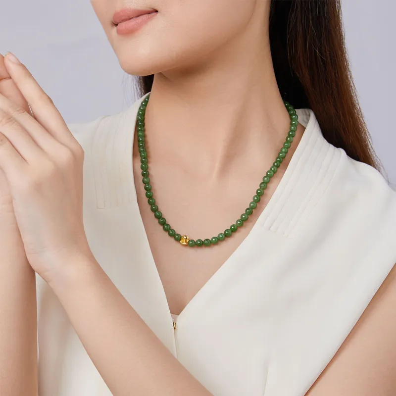 Oriental Jade Necklaces Jasper Women's-7