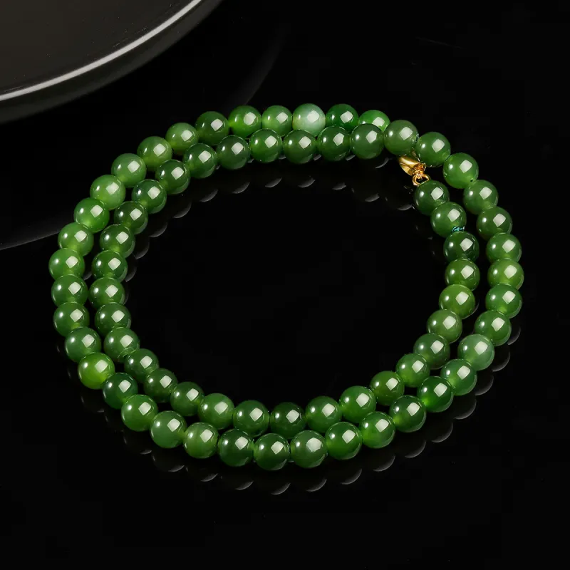 Oriental Jade Hetian Jade Necklaces Jasper Women's-5