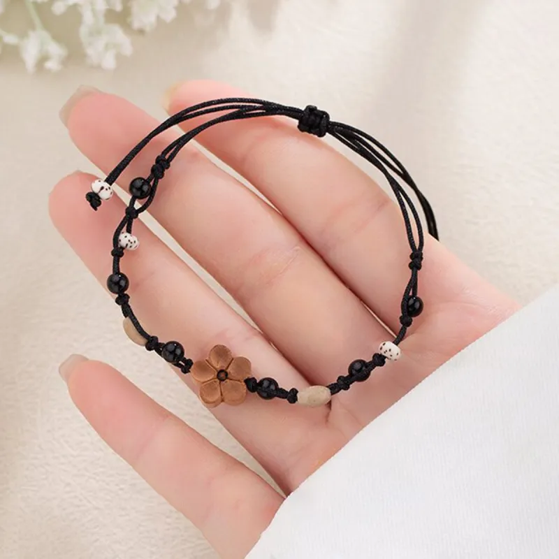 Oriental Jade Peachwood Bracelets Unisex-5