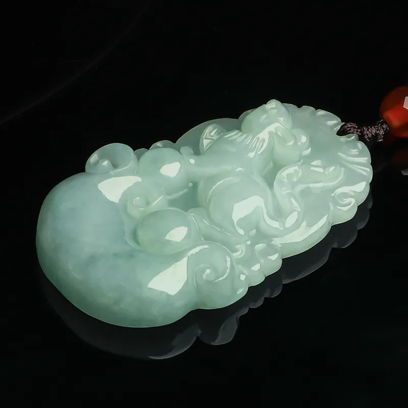 Oriental Jade Glutinous Jade Jadeite Necklaces Unisex-1