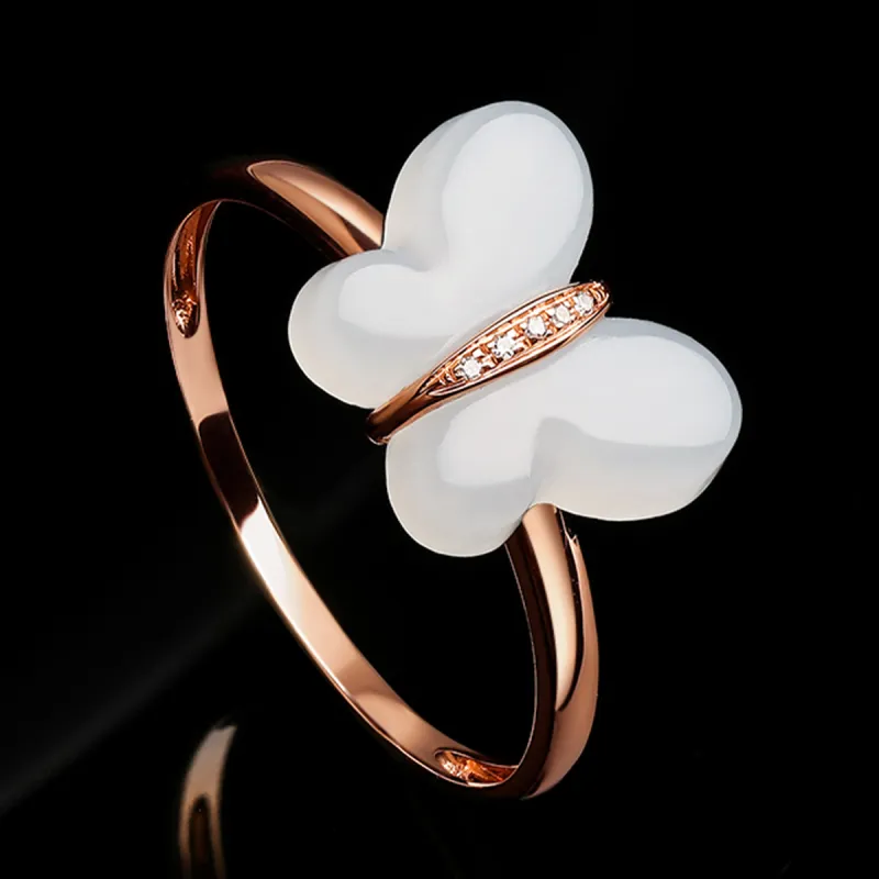 Oriental Jade Rings White Jade Women's-4