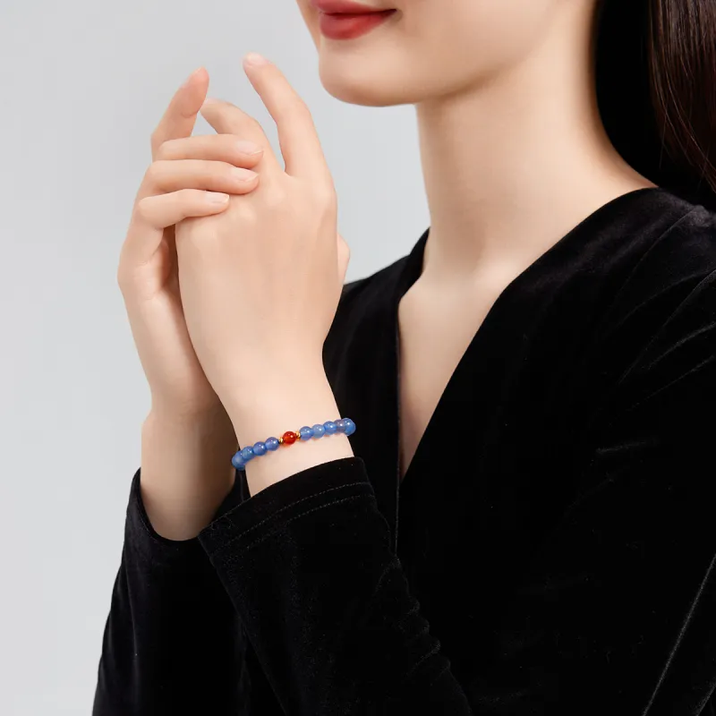 Oriental Jade Chalcedony Bracelets Women's-3