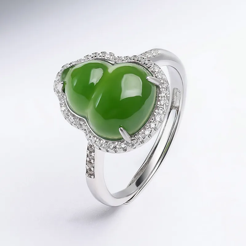 Oriental Jade Hetian Jade Rings Jasper Women's-4