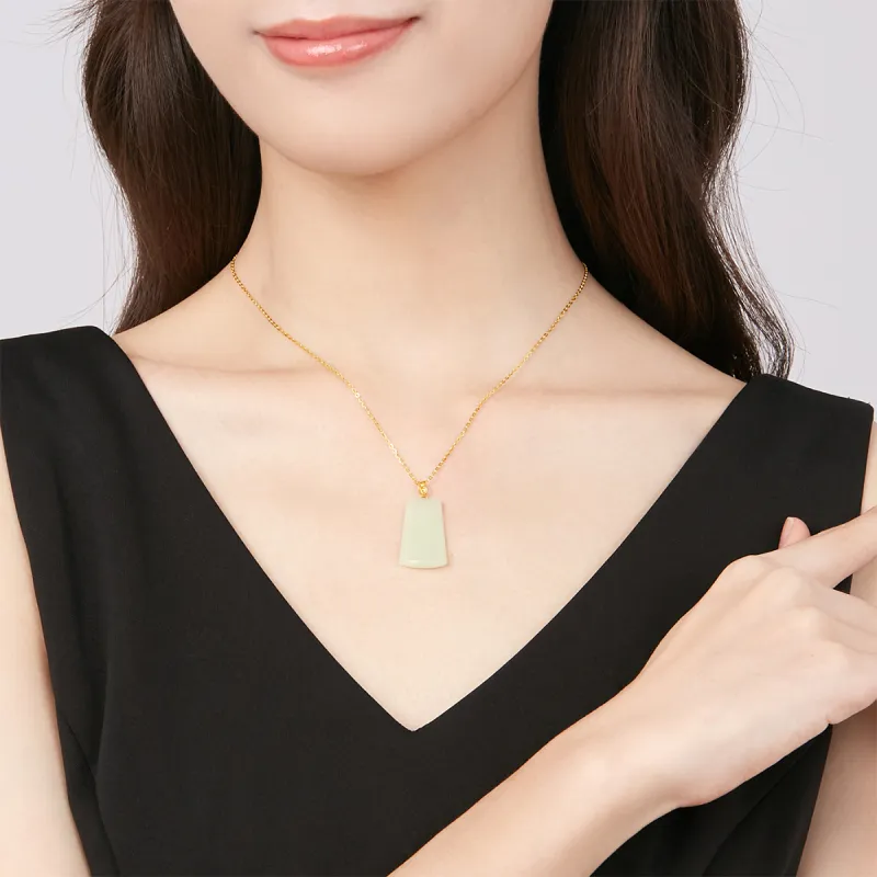Oriental Jade Necklaces White Jade Women's-4