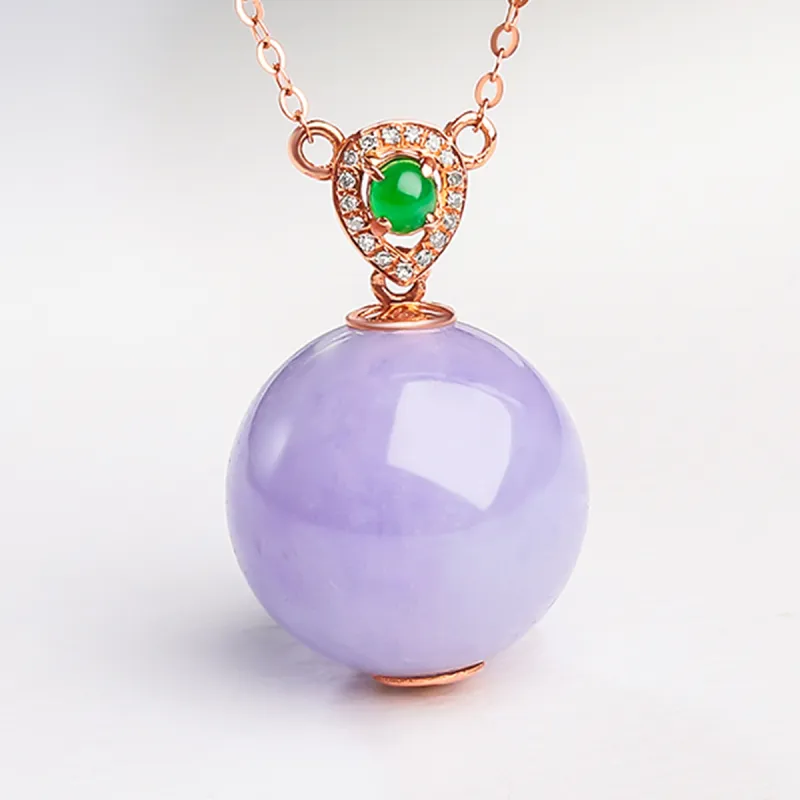 Oriental Jade Ice Glutinous Jadeite Necklaces Women's-3