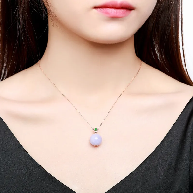 Oriental Jade Ice Glutinous Jadeite Necklaces Women's-1