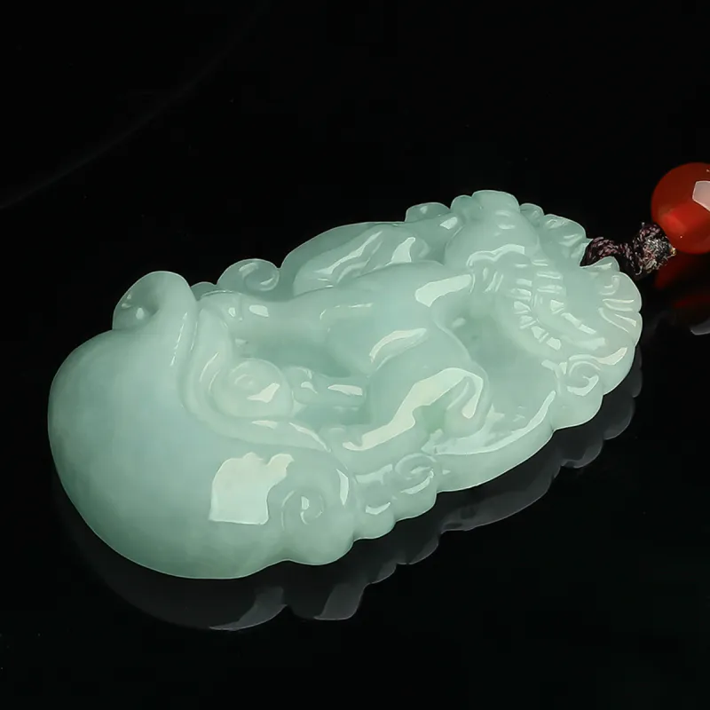 Oriental Jade Glutinous Jade Jadeite Necklaces Unisex-38