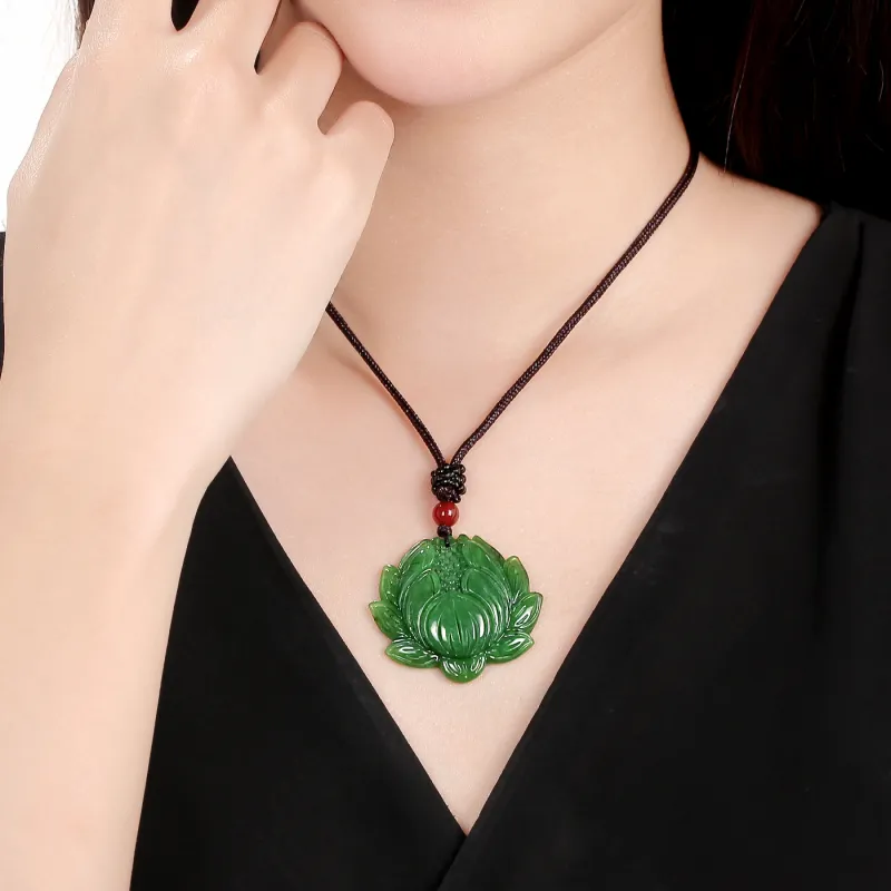 Oriental Jade Necklaces Jasper Women's-2