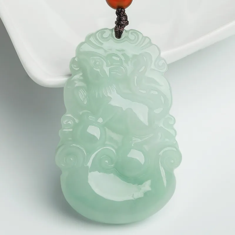 Oriental Jade Glutinous Jade Jadeite Necklaces Unisex-4