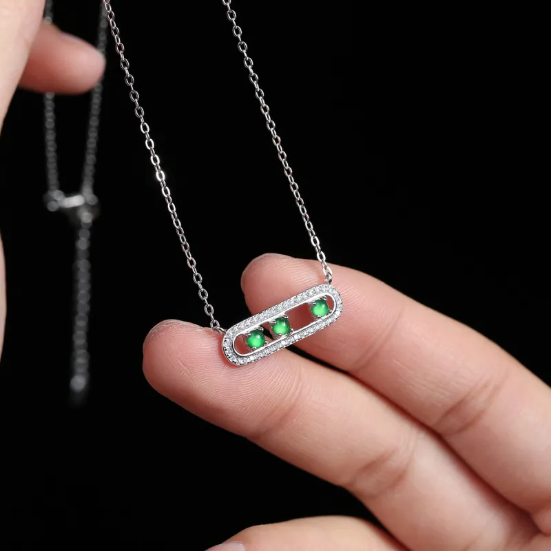 Oriental Jade Ice Glutinous Jadeite Necklaces Women's-4