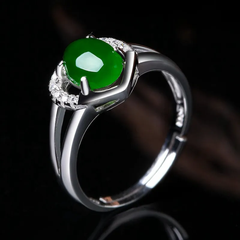 Oriental Jade Hetian Jade Rings Jasper Women's-2