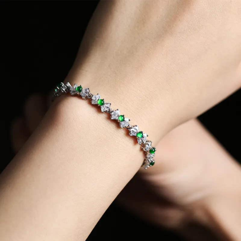 Oriental Jade Ice Type Bracelets Women's-5