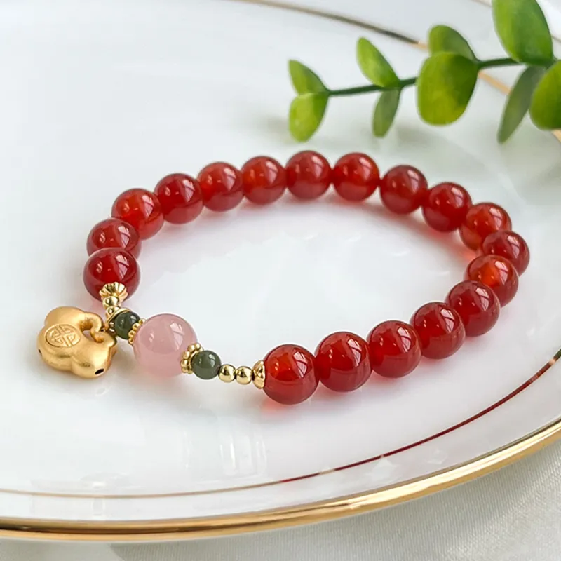Oriental Jade Agate Bracelets Women's-1