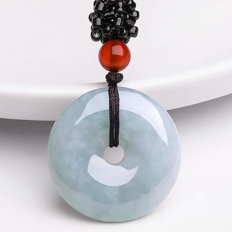 Oriental Jade Glutinous Jade Natural Jadeite Necklace Unisex-1