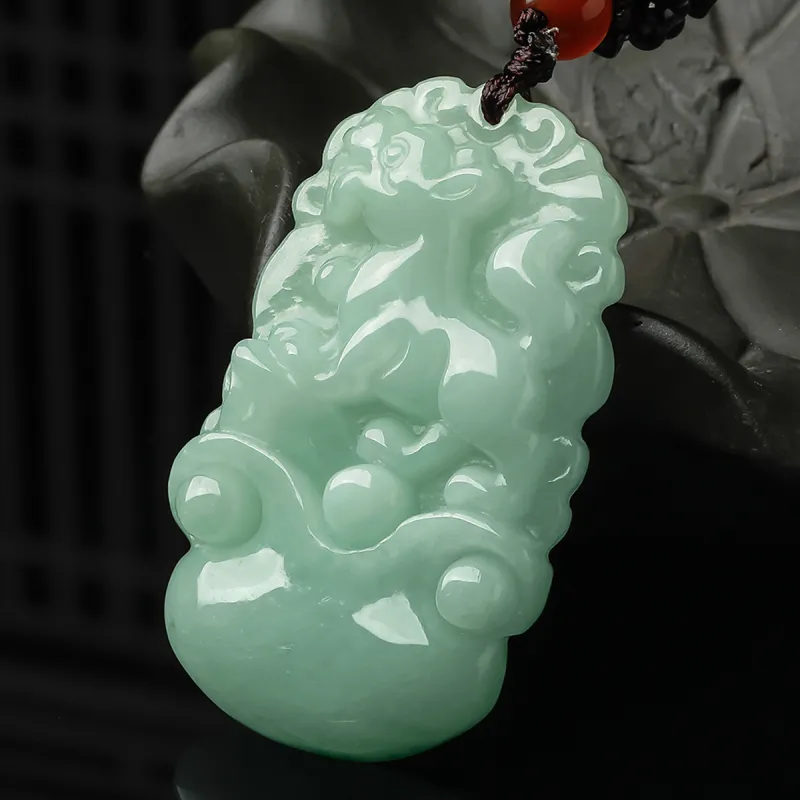 Oriental Jade Glutinous Jade Jadeite Necklaces Unisex-53