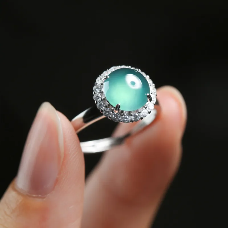 Oriental Jade Ice Glutinous Rings Women's-2