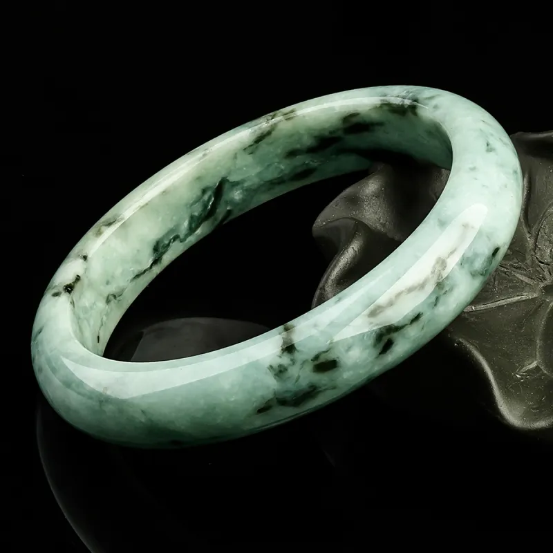 Oriental Jade Glutinous Jade Bangles Women's-6