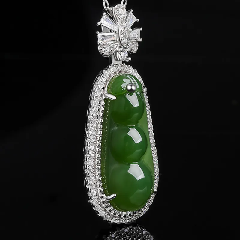Oriental Jade Necklaces Green Jade Women's-5