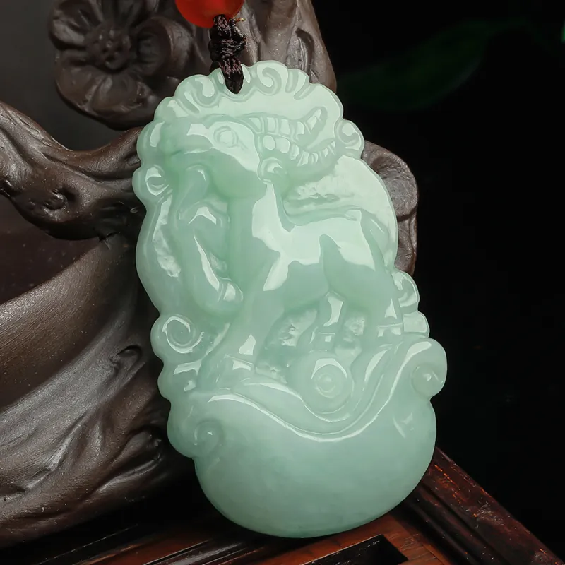Oriental Jade Glutinous Jade Jadeite Necklaces Unisex-37