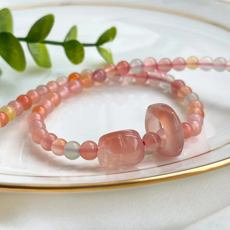 Oriental Jade Agate Bracelets Women's-5
