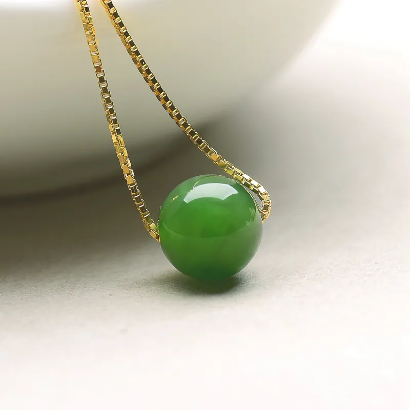 Oriental Jade Hetian Jade Necklaces Jasper Women's-3