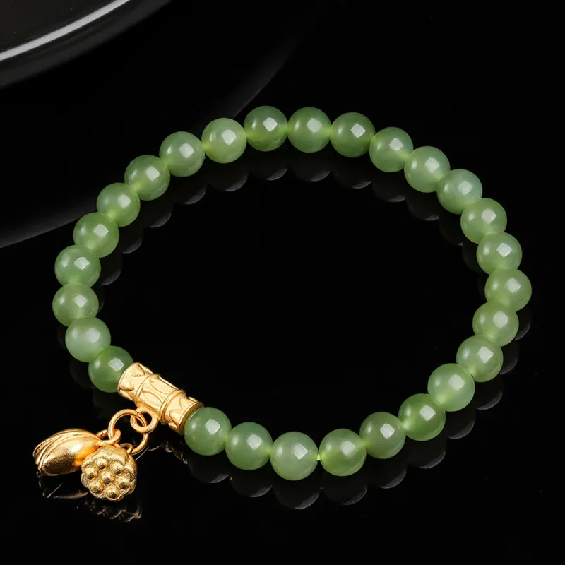 Oriental Jade Hetian Jade Bracelets Green Jade Women's-4