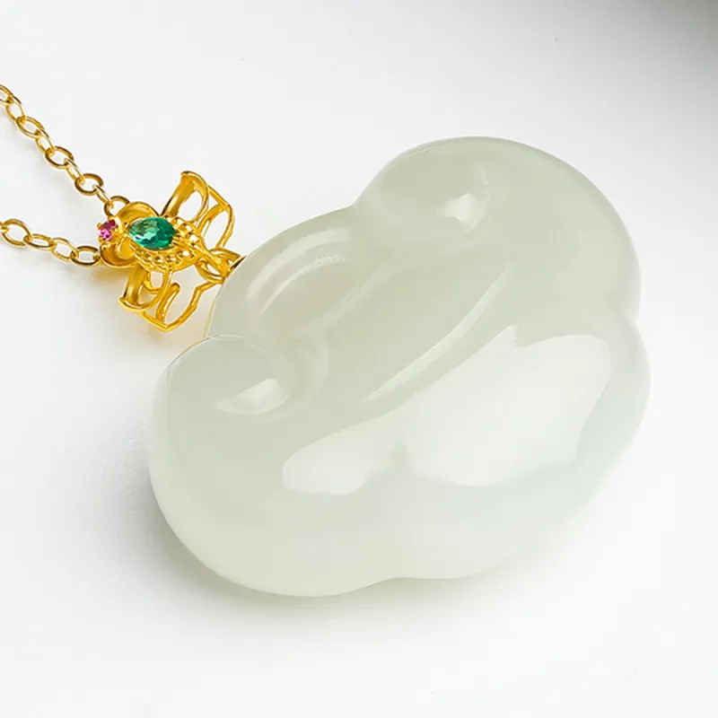 Oriental Jade Necklaces White Jade Women's-6