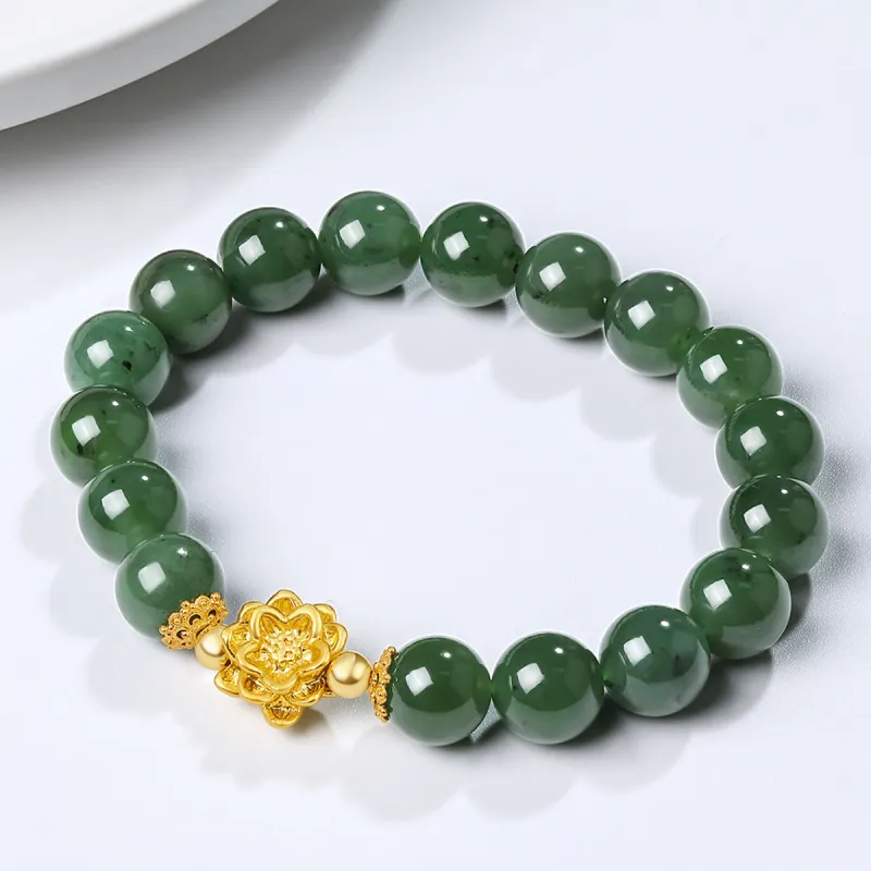 Oriental Jade Hetian Jade Bracelets Jasper Women's-3