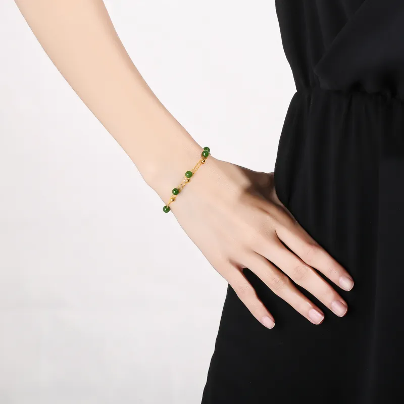 Oriental Jade Hetian Jade Bracelets Jasper Women's-2