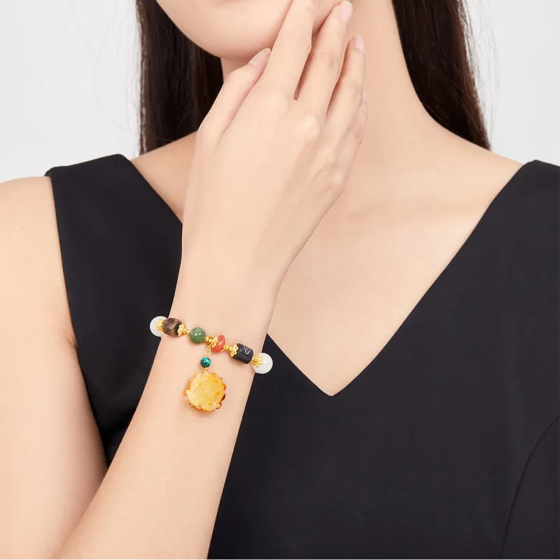 Oriental Jade Hetian Jade Bracelets White Jade Women's-1