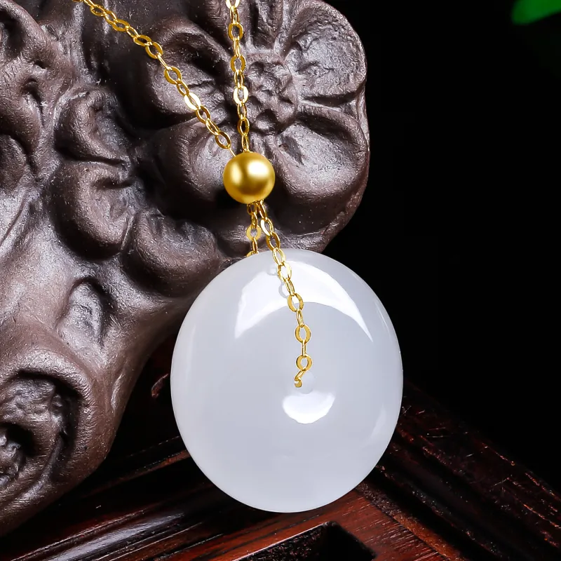 Oriental Jade Necklaces White Jade Women's-2