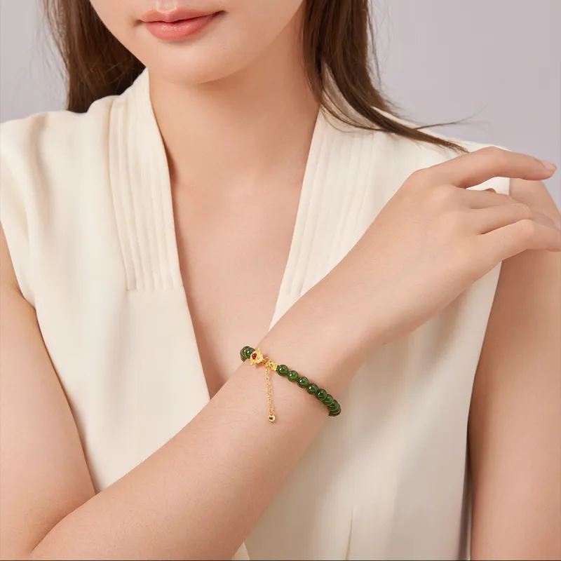 Oriental Jade Bracelets Jasper Women's-4
