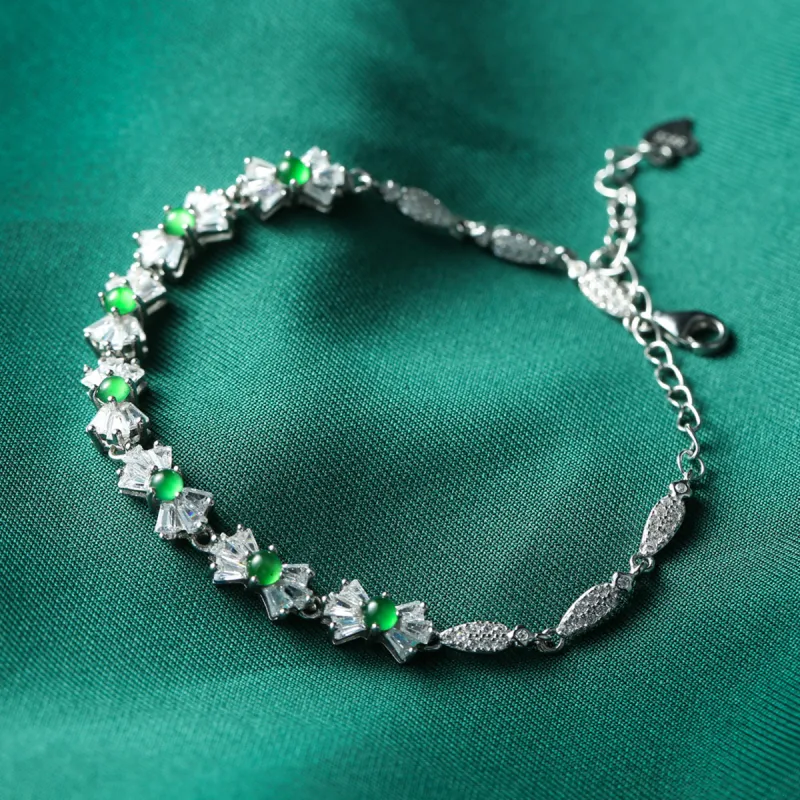 Oriental Jade Ice Type Bracelets Women's-2