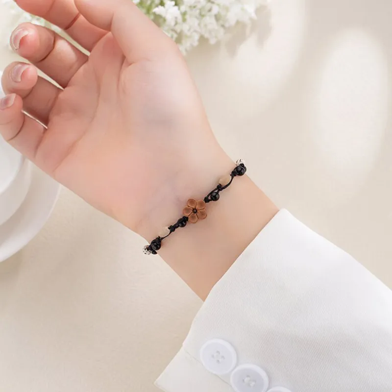 Oriental Jade Peachwood Bracelets Unisex-7