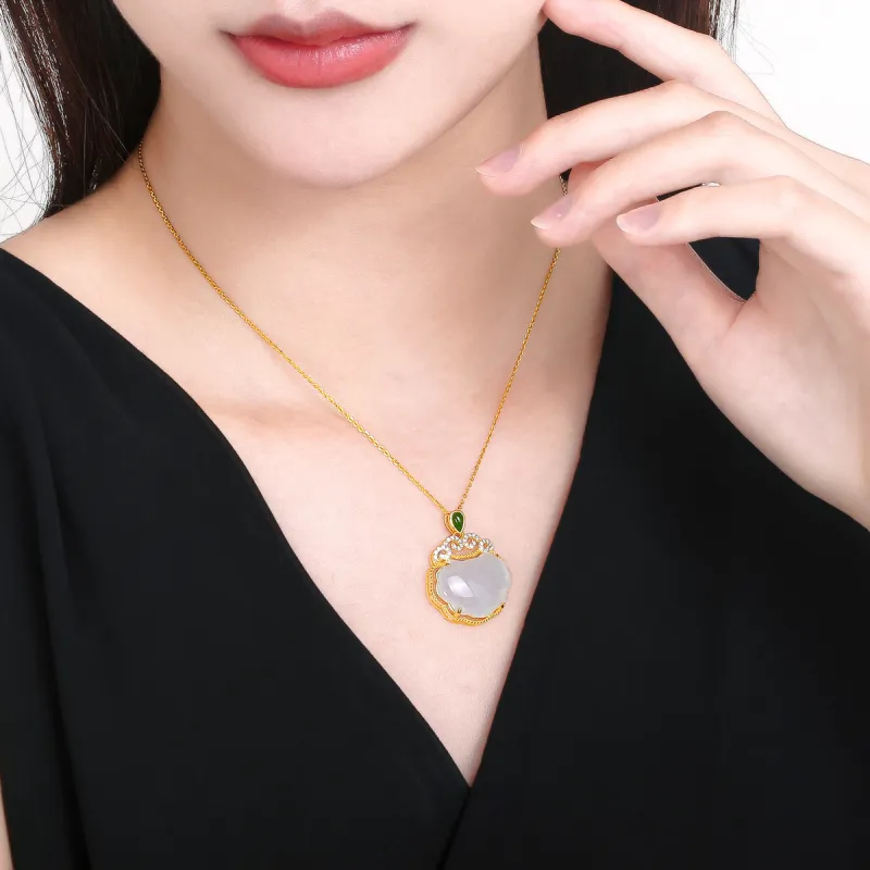 Oriental Jade Pendants White Jade Women's-4