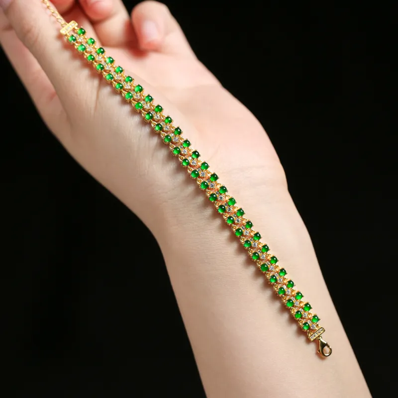 Oriental Jade Ice Type Bracelets Women's-1