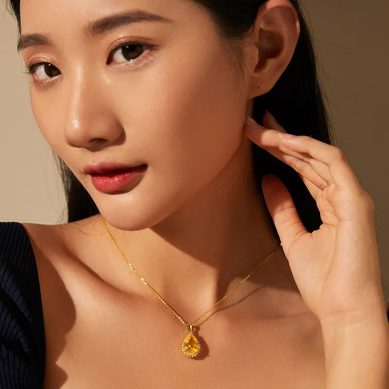 Oriental Jade Amber Necklaces Women's-6