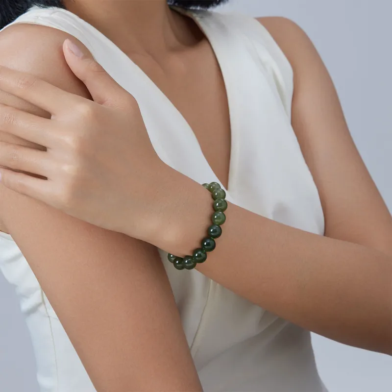 Oriental Jade Hetian Jade Bracelets Pale Greenish White Jade Women's-2